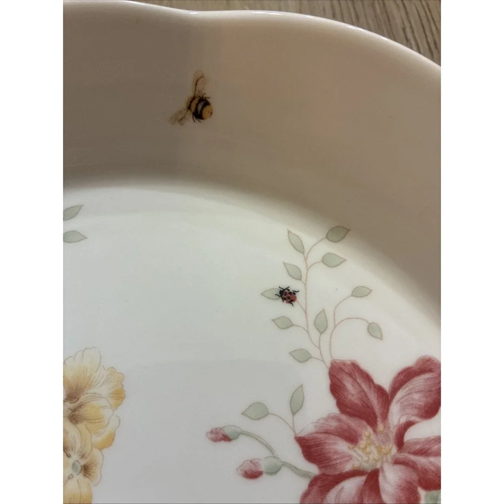Lenox Butterfly Meadow Pie Plate Serving Dish 9.5